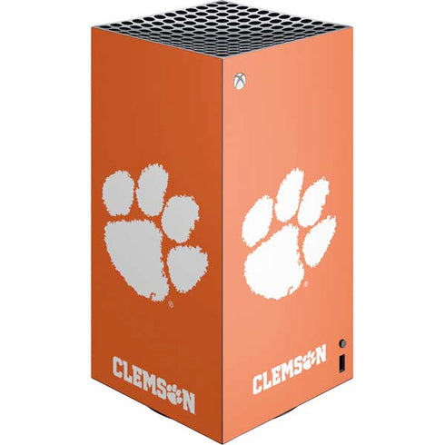 Clemson University Tiger Print XBox Series X Digital Edition Console Skin